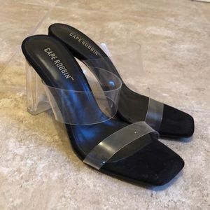 Size8 - Black Heeled Sandals